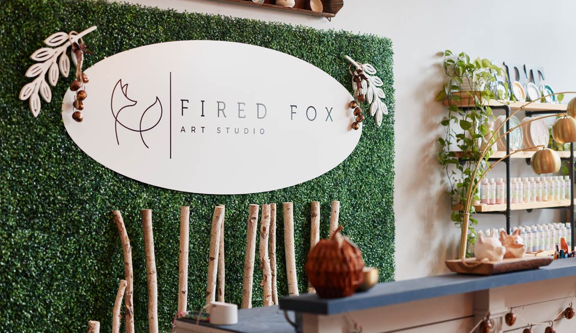 Fired Fox art studio interior