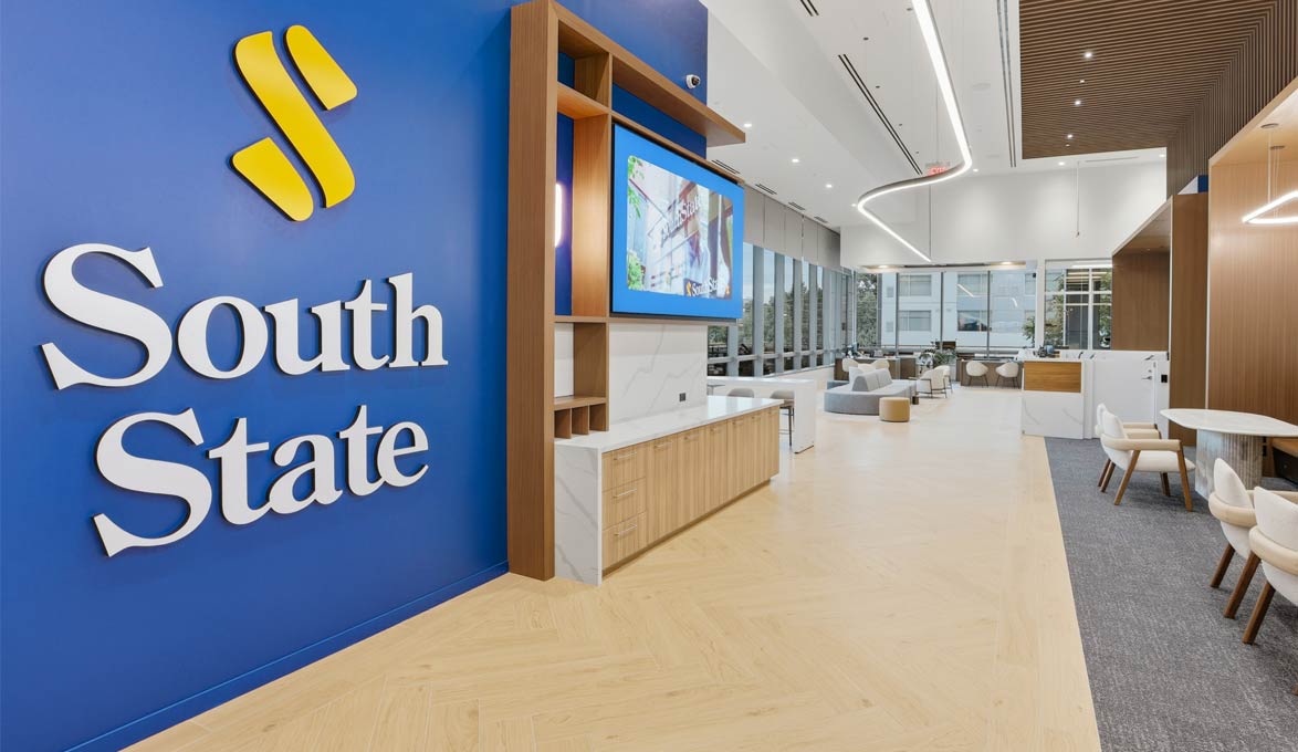 Lobby Inside SouthState Bank Location