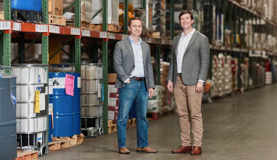 Porter Logistics Executives in their Warehouse