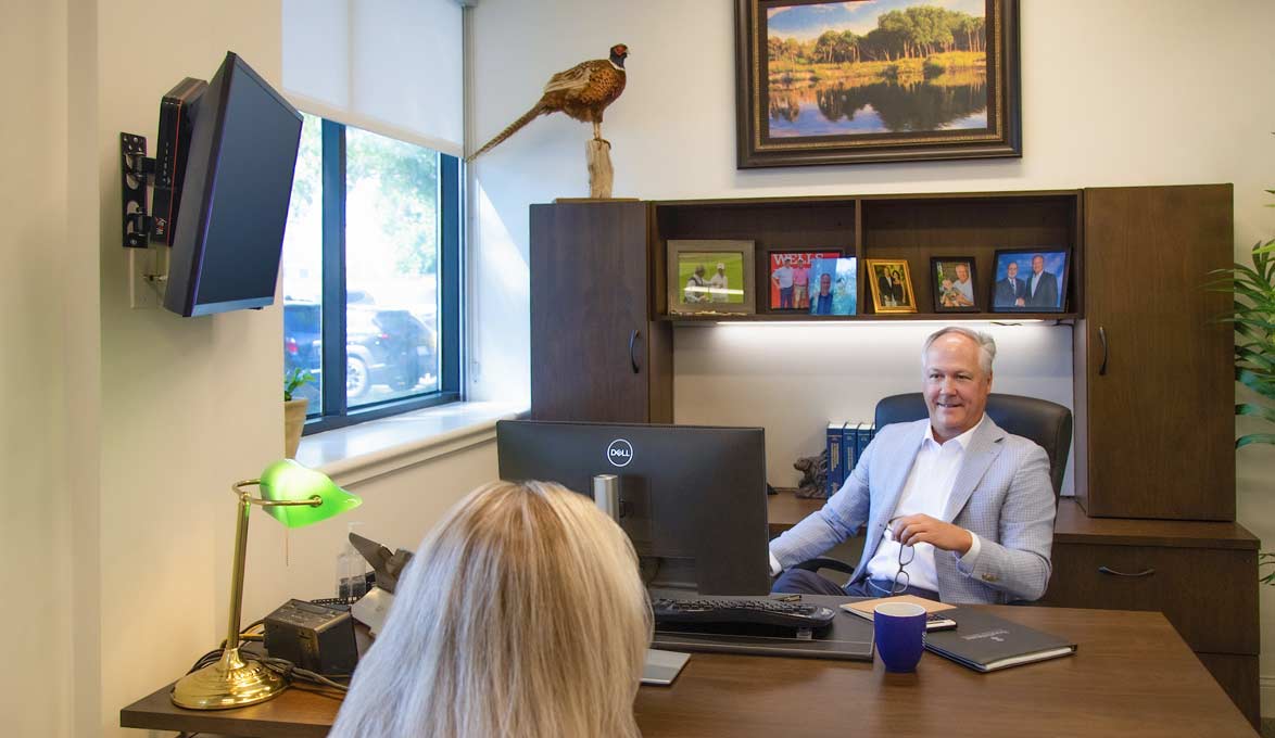 EVP Tim Sease in his office