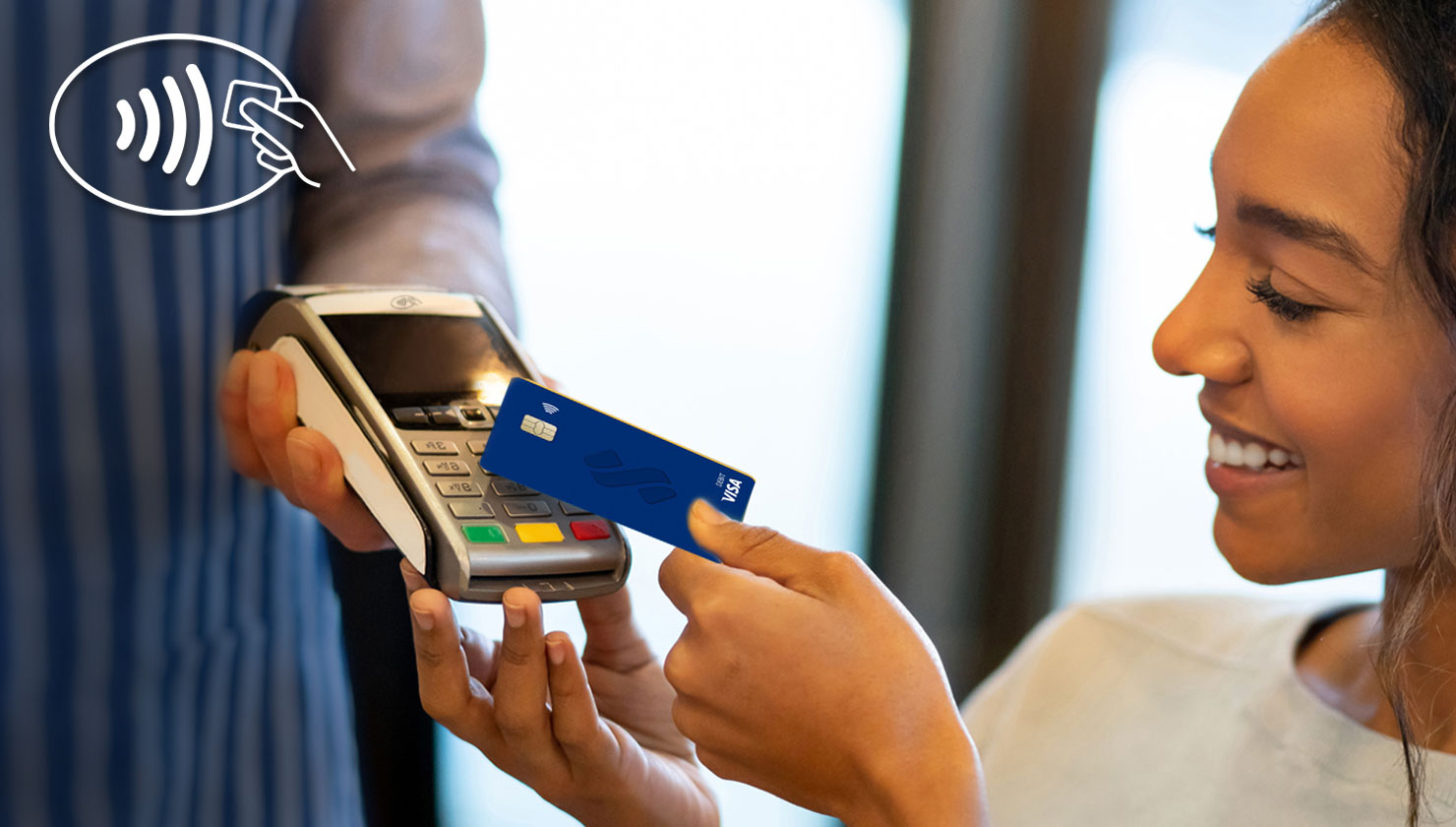 using a southstate contactless card at a store