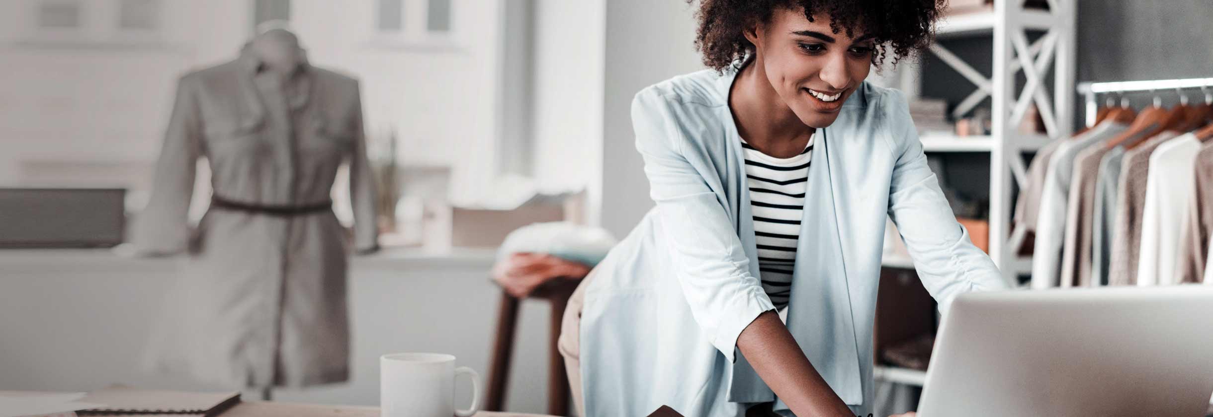 Fashion designer starting an online business