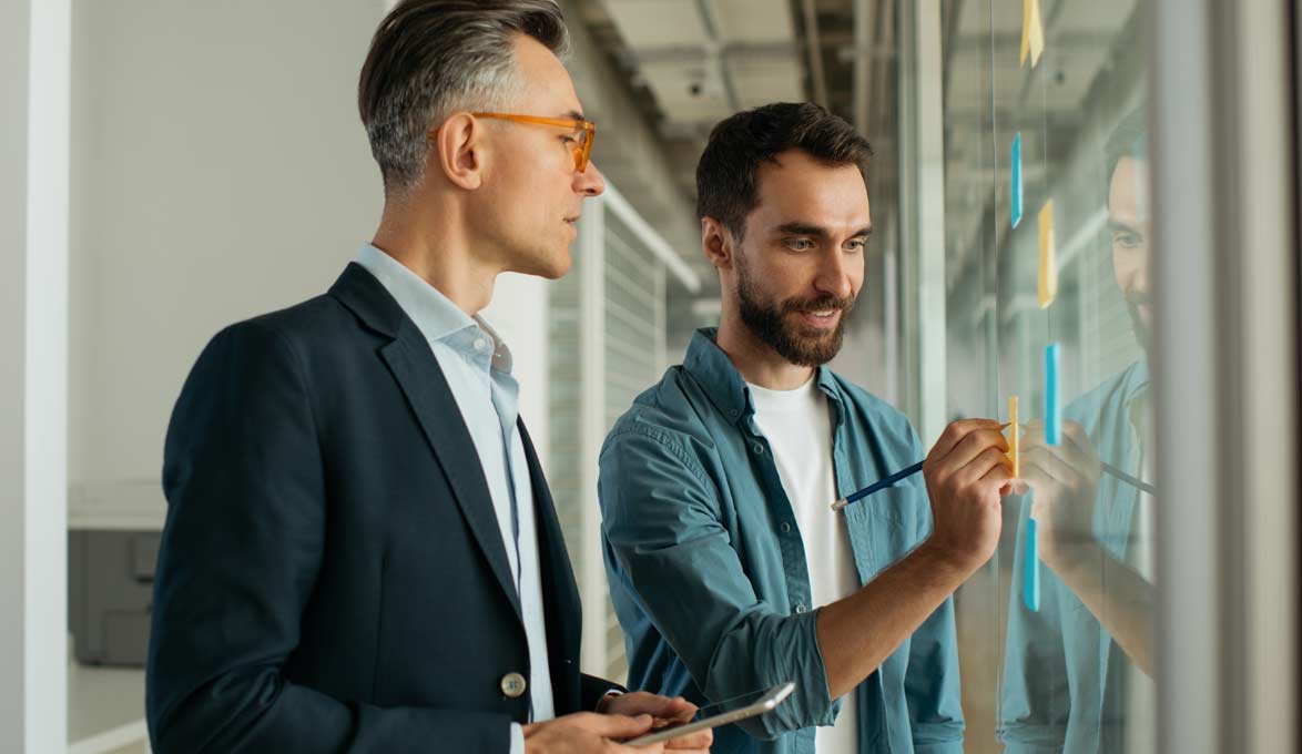Small business owners planning