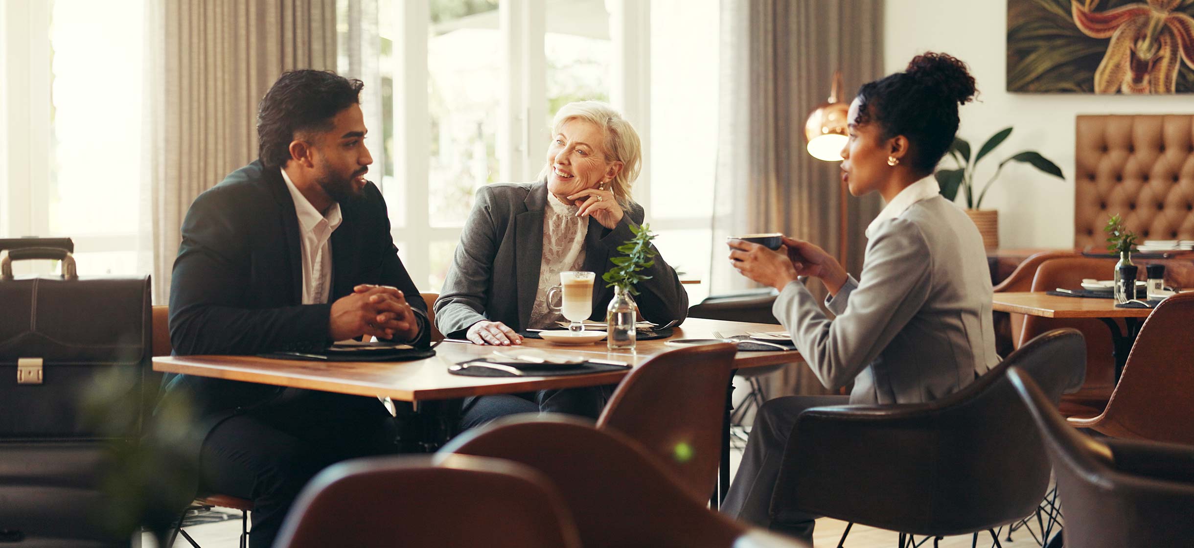 Several professionals discuss finances