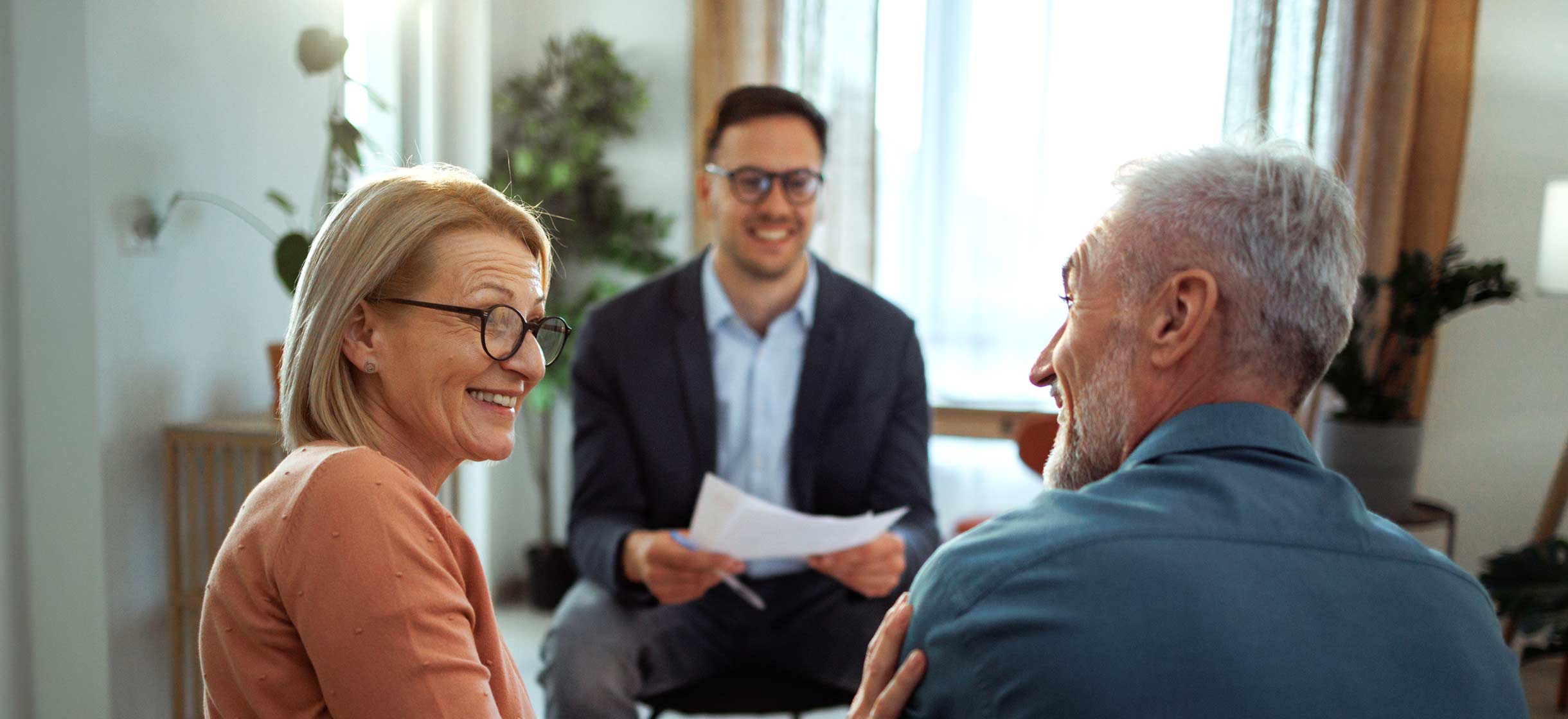 Several professionals discuss finances