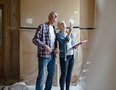 A couple plan renovations in their fixer-upper home