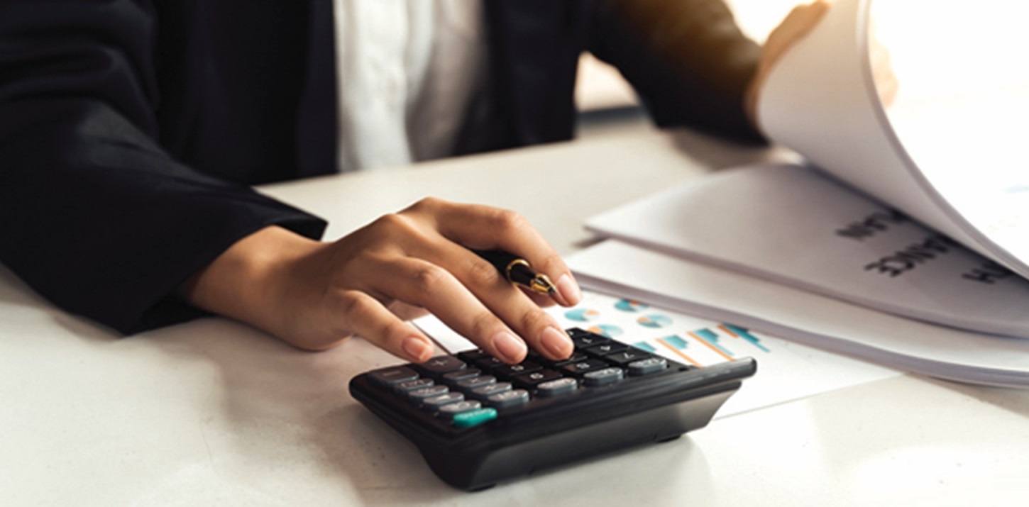 person reviewing investments for retirement