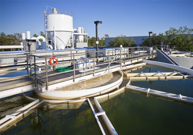 Municipal water treatment plant